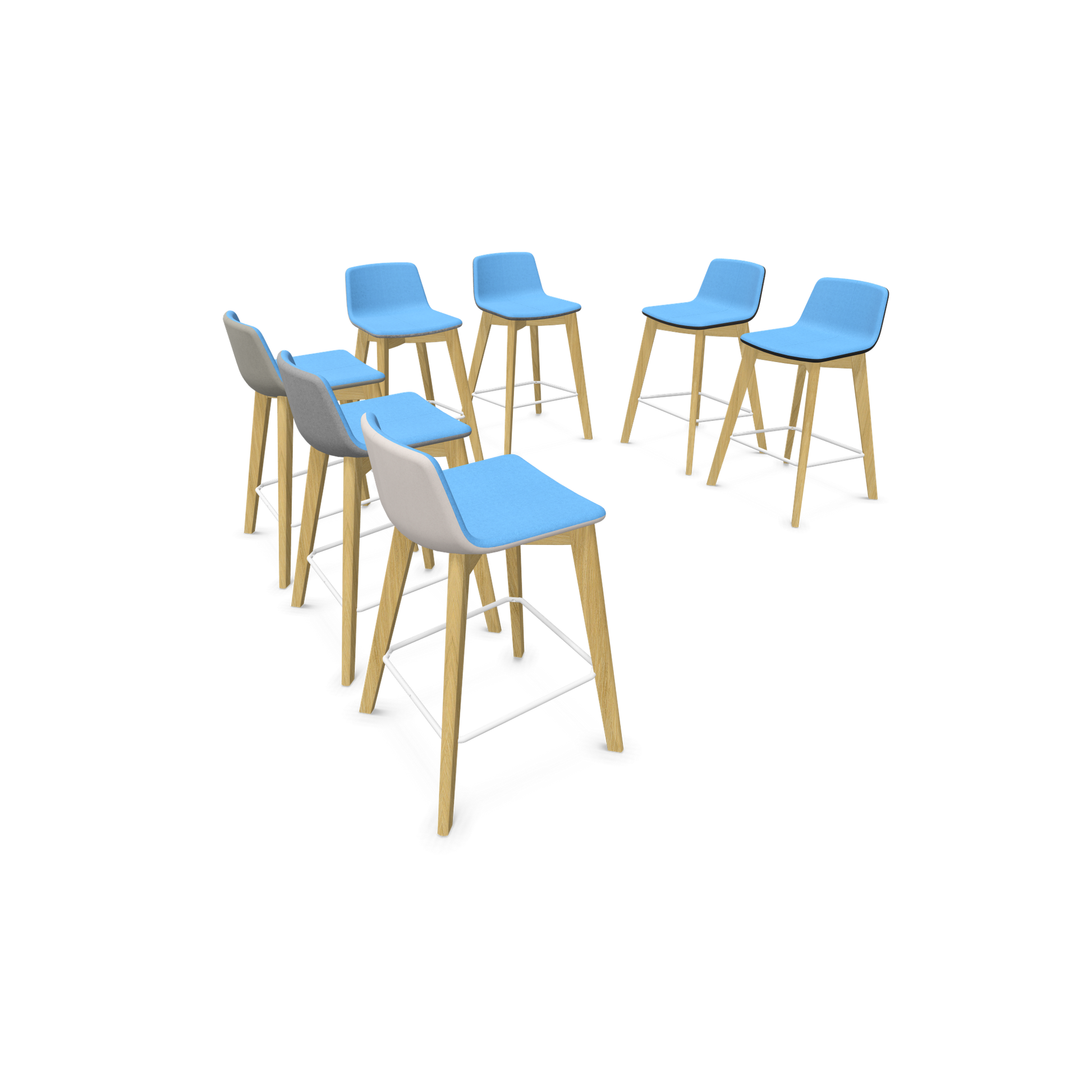 Twist & Sit Barhocker Sitzhöhe 635mm - Esche natur - 7 Varianten - 6020820