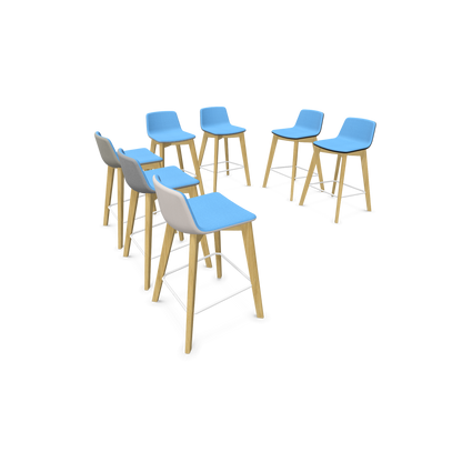 Twist & Sit Barhocker Sitzhöhe 635mm - Esche natur - 7 Varianten - 6020820