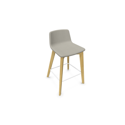 Twist & Sit Barhocker Sitzhöhe 635mm - Esche natur - Stoff Cappucino - 6020886