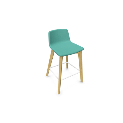 Twist & Sit Barhocker Sitzhöhe 635mm - Esche natur - Stoff Minze - 6020930