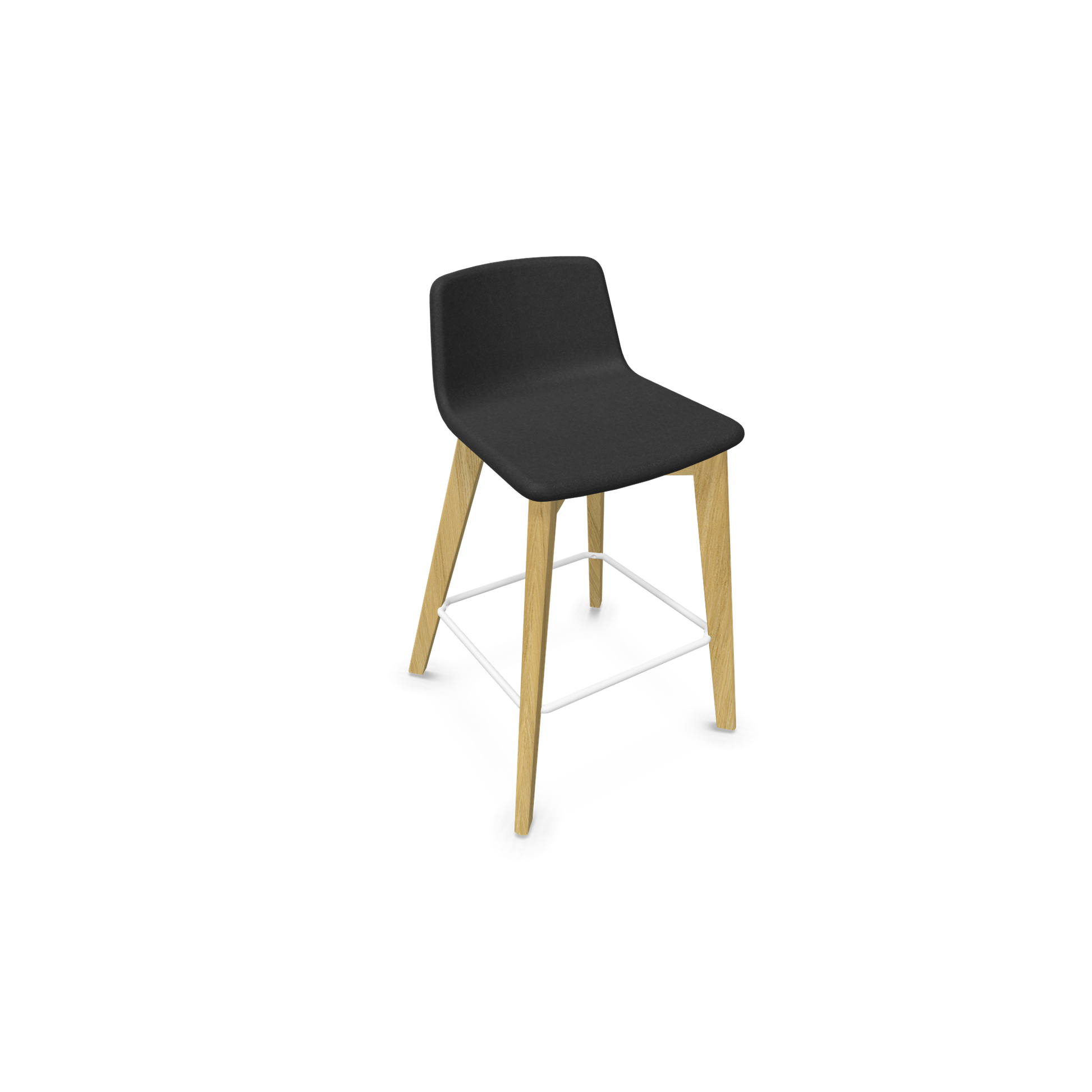 Twist & Sit Barhocker Sitzhöhe 635mm - Esche natur - Stoff Schwarz - 6021020