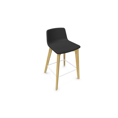 Twist & Sit Barhocker Sitzhöhe 635mm - Esche natur - Stoff Schwarz - 6021020