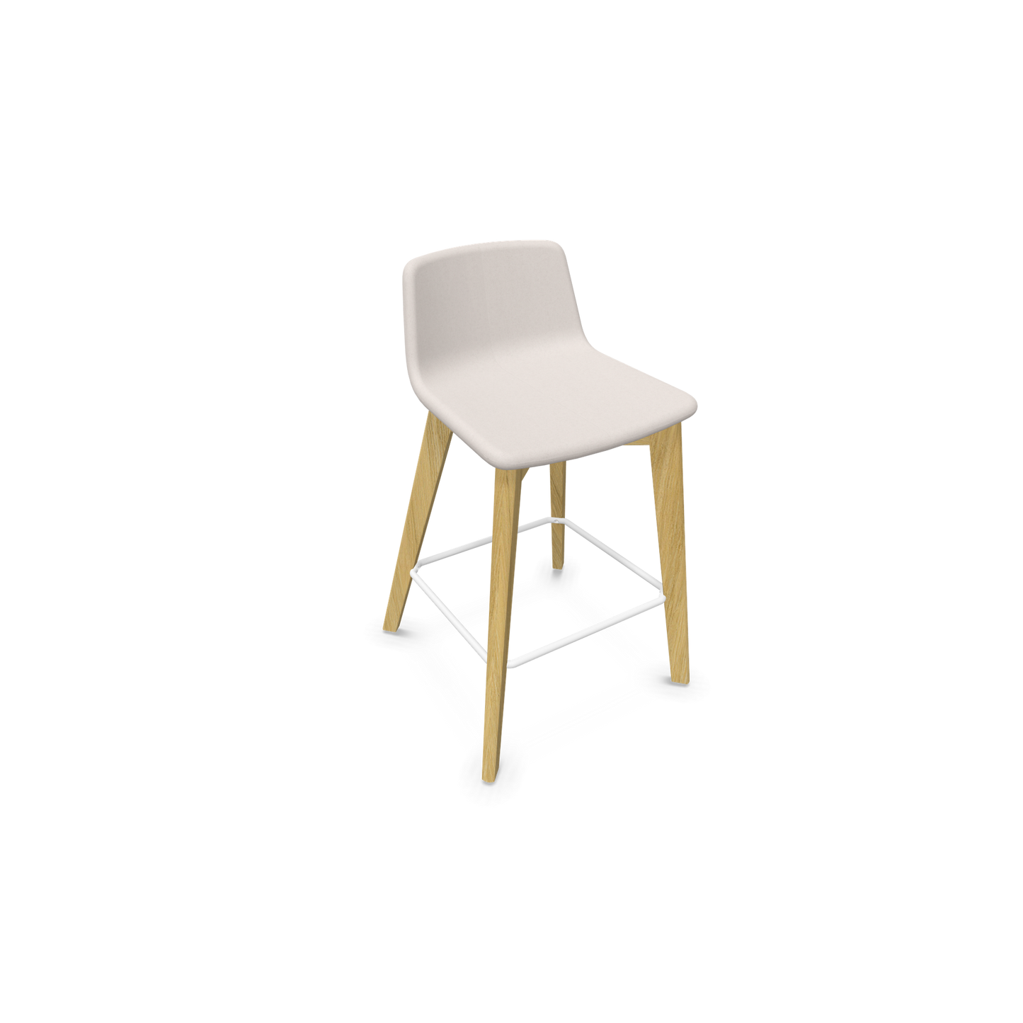 Twist & Sit Barhocker Sitzhöhe 635mm - Esche natur - Stoff Beige - 6021089