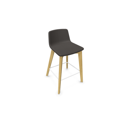 Twist & Sit Barhocker Sitzhöhe 635mm - Esche natur - Stoff Dunkelgrau - 6020732