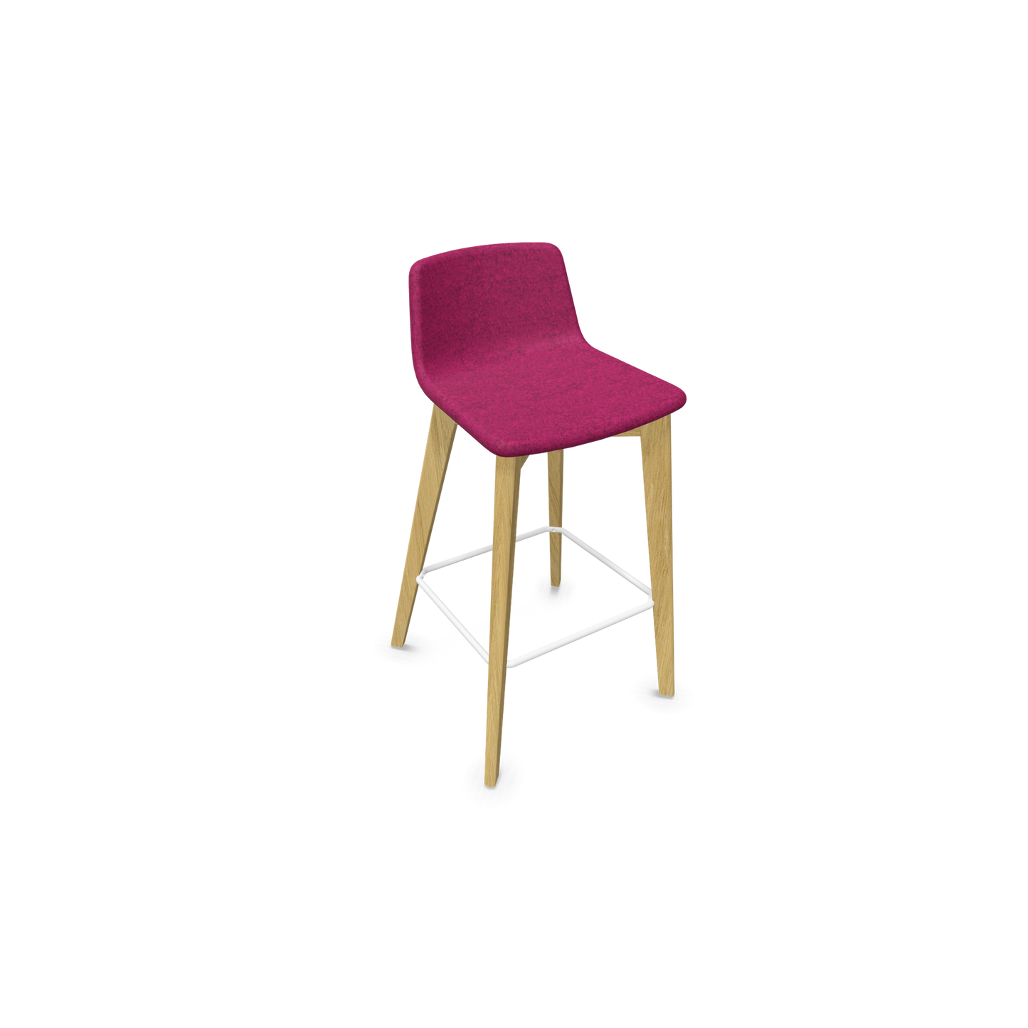 Twist & Sit Barhocker Sitzhöhe 735mm - Esche natur - Stoff Brombeere melange - 6021223