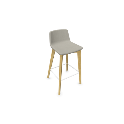 Twist & Sit Barhocker Sitzhöhe 735mm - Esche natur - Stoff Cappucino - 6021333