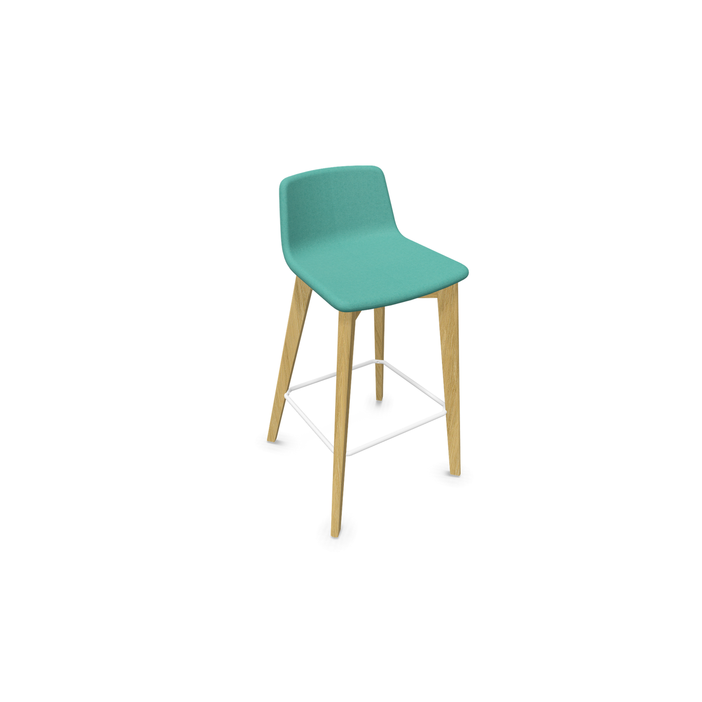 Twist & Sit Barhocker Sitzhöhe 735mm - Esche natur - Stoff Minze - 6021377