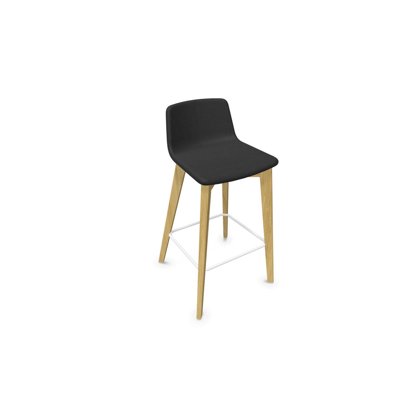 Twist & Sit Barhocker Sitzhöhe 735mm - Esche natur - Stoff Schwarz - 6021465