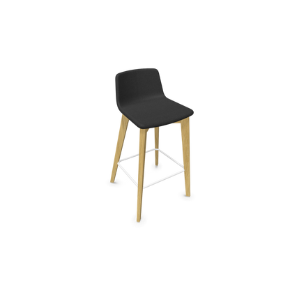 Twist & Sit Barhocker Sitzhöhe 735mm - Esche natur - Stoff Schwarz - 6021465