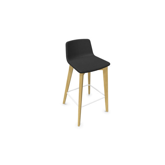 Twist & Sit Barhocker Sitzhöhe 735mm - Esche natur - Stoff Schwarz - 6021465