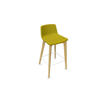 Twist & Sit Barhocker Sitzhöhe 735mm - Esche natur - Stoff Senf - 6021509