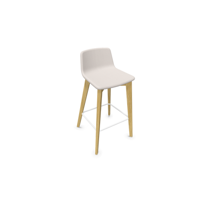 Twist & Sit Barhocker Sitzhöhe 735mm - Esche natur - Stoff Beige - 6021531