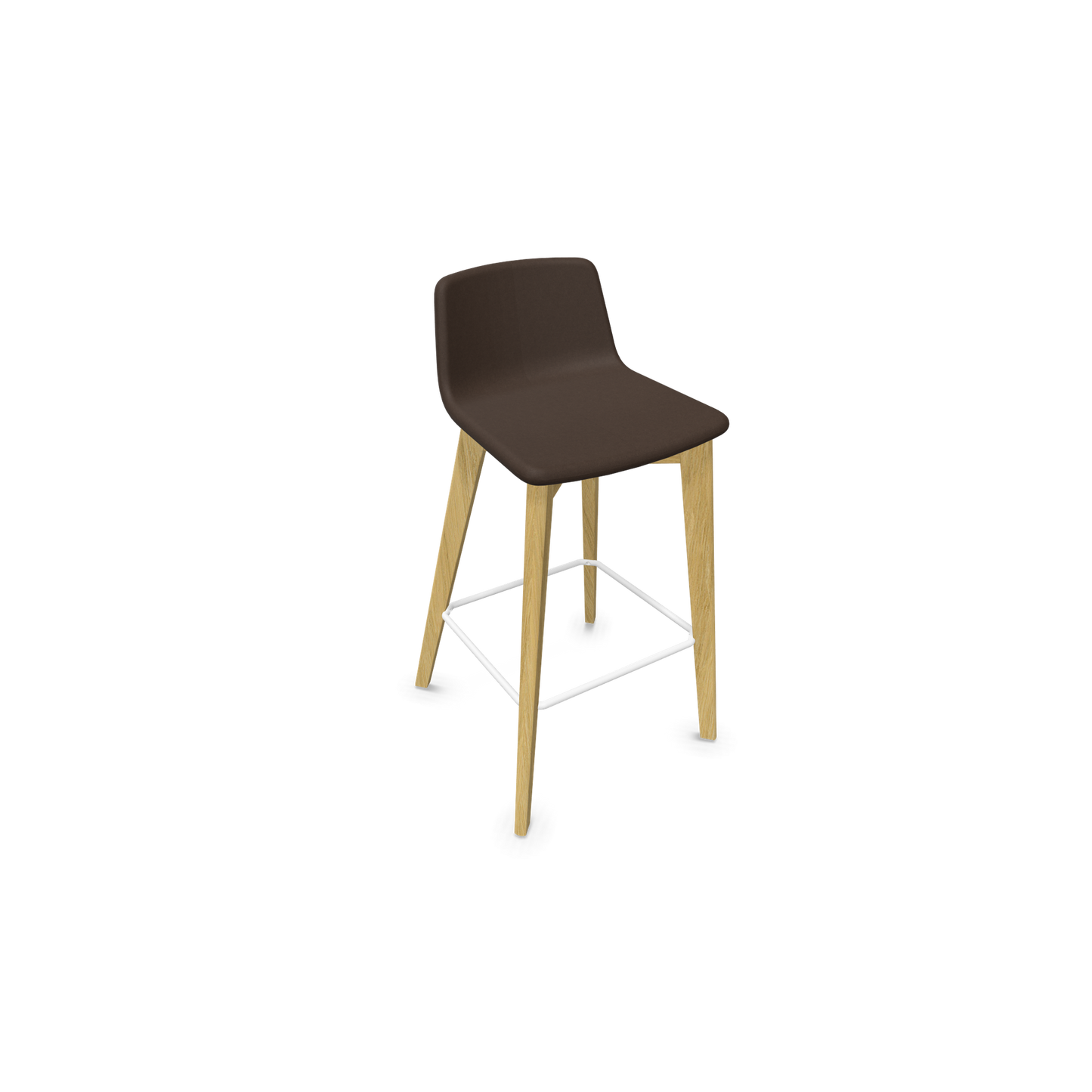 Twist & Sit Barhocker Sitzhöhe 735mm - Esche natur - Stoff Braun melange - 6021597