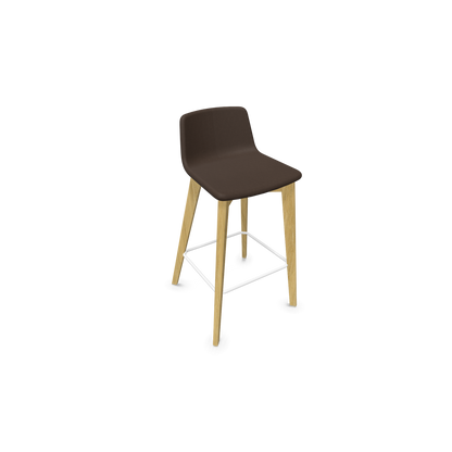 Twist & Sit Barhocker Sitzhöhe 735mm - Esche natur - Stoff Braun melange - 6021597