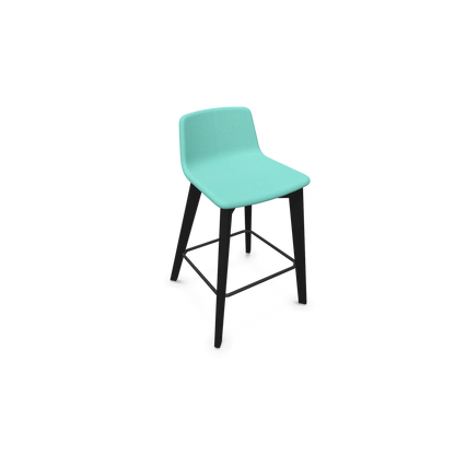 Twist & Sit Barhocker Sitzhöhe 635mm - Esche schwarz - Stoff Mint - 6021620