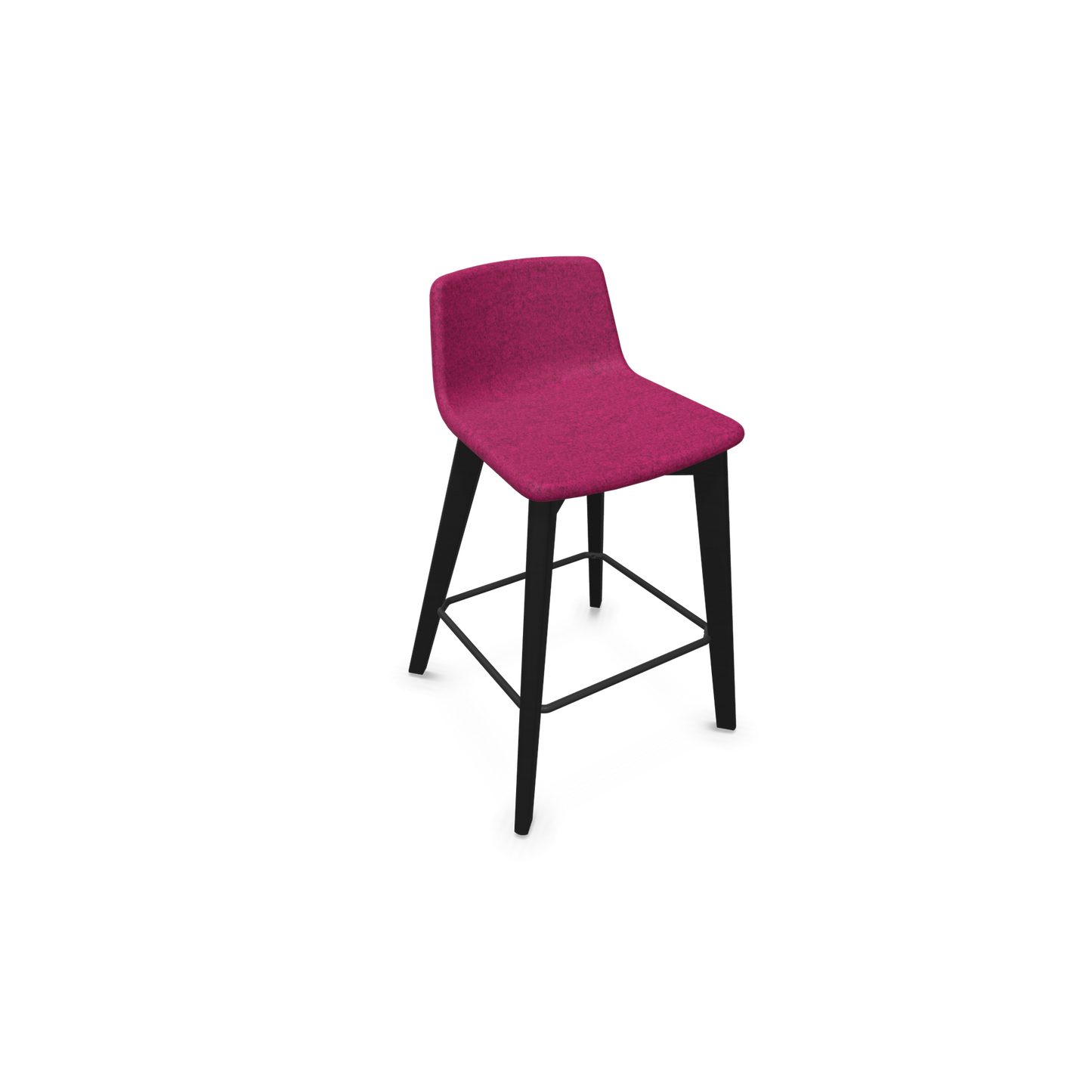 Twist & Sit Barhocker Sitzhöhe 635mm - Esche schwarz - Stoff Brombeere melange - 6021664