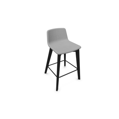Twist & Sit Barhocker Sitzhöhe 635mm - Esche schwarz - Stoff Grau - 6021730