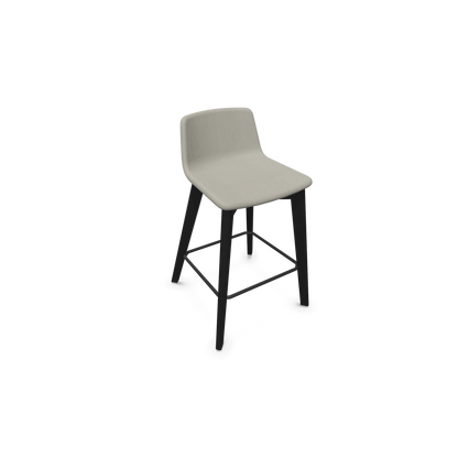 Twist & Sit Barhocker Sitzhöhe 635mm - Esche schwarz - Stoff Cappucino - 6021774