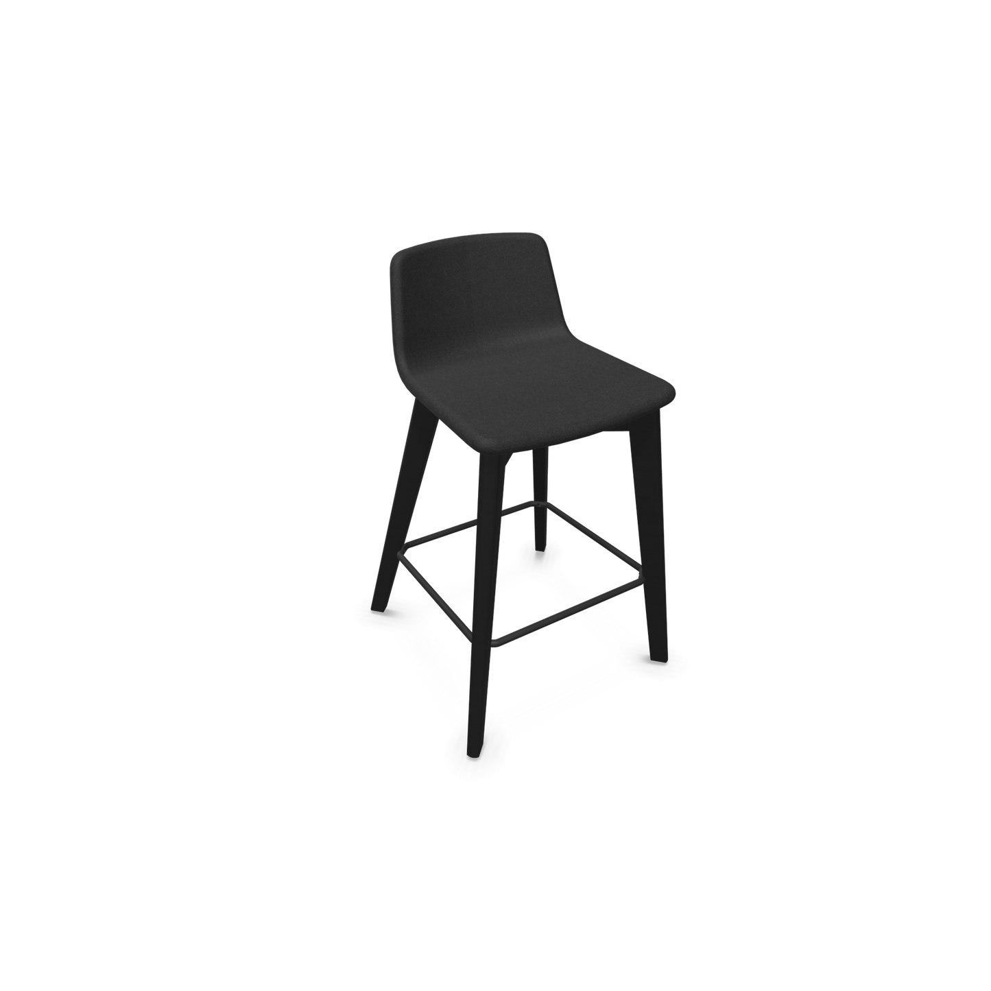 Twist & Sit Barhocker Sitzhöhe 635mm - Esche schwarz - Stoff Schwarz - 6021906