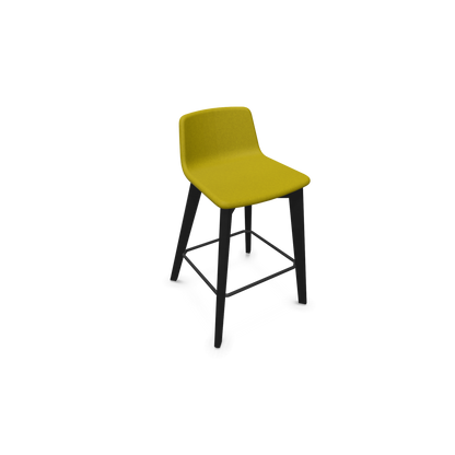 Twist & Sit Barhocker Sitzhöhe 635mm - Esche schwarz - Stoff Senf - 6021950