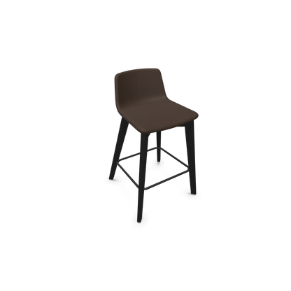Twist & Sit Barhocker Sitzhöhe 635mm - Esche schwarz - Stoff Braun melange - 6022038
