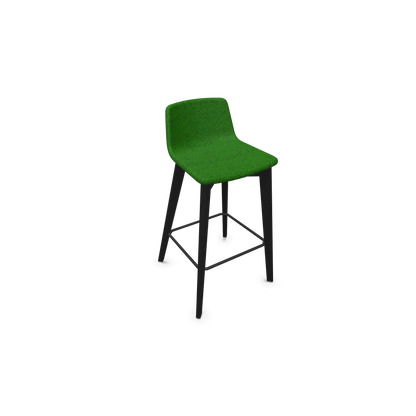 Twist & Sit Barhocker Sitzhöhe 735mm - Esche schwarz - Stoff Grün melange - 6022127