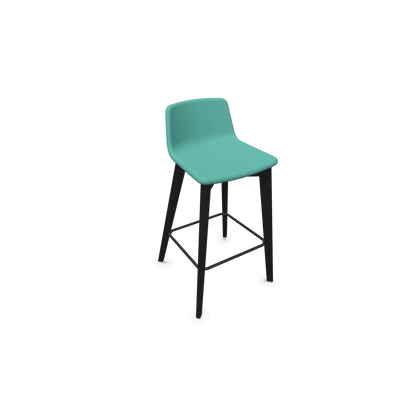 Twist & Sit Barhocker Sitzhöhe 735mm - Esche schwarz - Stoff Minze - 6022259
