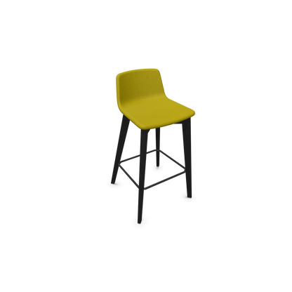 Twist & Sit Barhocker Sitzhöhe 735mm - Esche schwarz - Stoff Senf - 6022391
