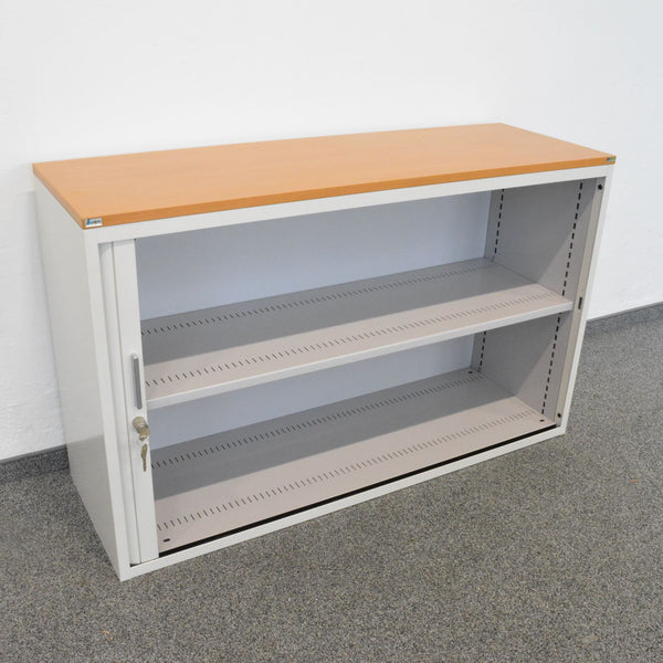 Lista Office Storage Lateralschrank 2-OH - 1200mm - Weiss - mit Schlüssel
