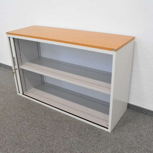Lista Office Storage Lateralschrank 2-OH - 1200mm - Weiss - mit Schlüssel