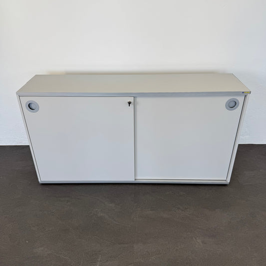 Denz D3 Schiebetür-Aktenschrank Lichtgrau Hell