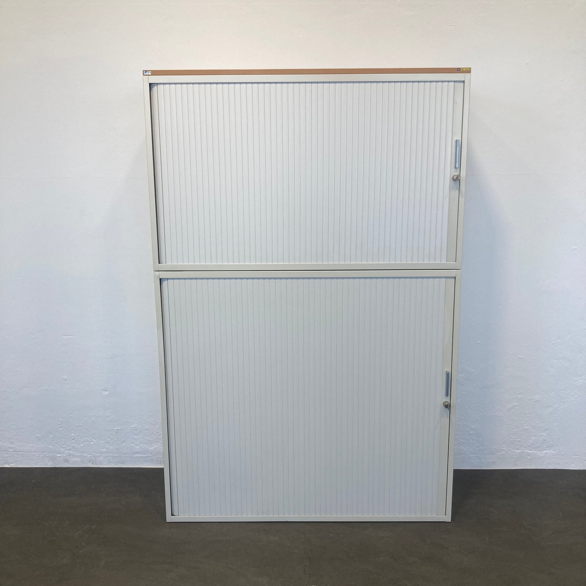 Lista Office LO Storage Lateralschrank Metall Weiss mit Holzdeckblatt - 6022867
