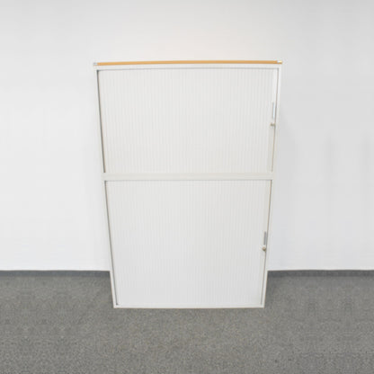 Lista Office Storage Lateralschrank Metall Weiss mit Holzdeckblatt - 6022867