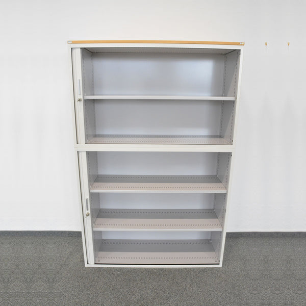 Lista Office Storage Lateralschrank 5-OH - 1200mm - Weiss - mit Schlüssel