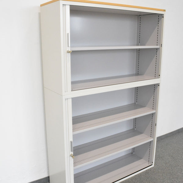 Lista Office Storage Lateralschrank 5-OH - 1200mm - Weiss - mit Schlüssel