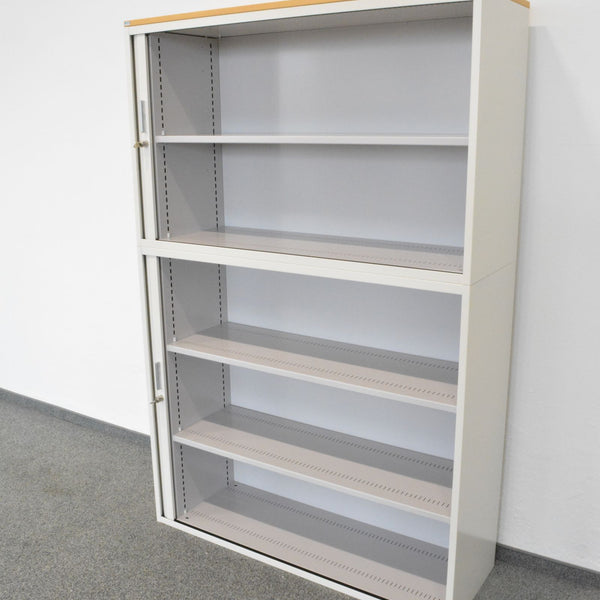 Lista Office Storage Lateralschrank 5-OH - 1200mm - Weiss - mit Schlüssel