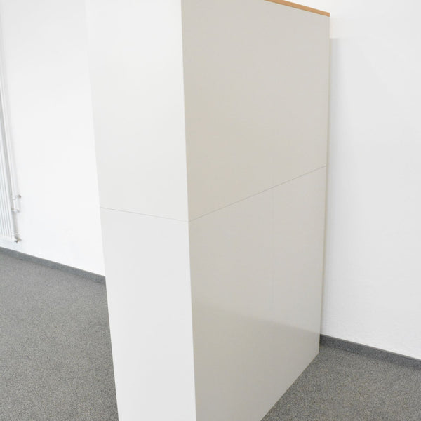 Lista Office Storage Lateralschrank 5-OH - 1200mm - Weiss - mit Schlüssel