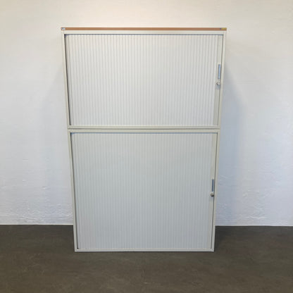 Lista Office LO Storage Lateralschrank Metall Weiss mit Holzdeckblatt - 6022867