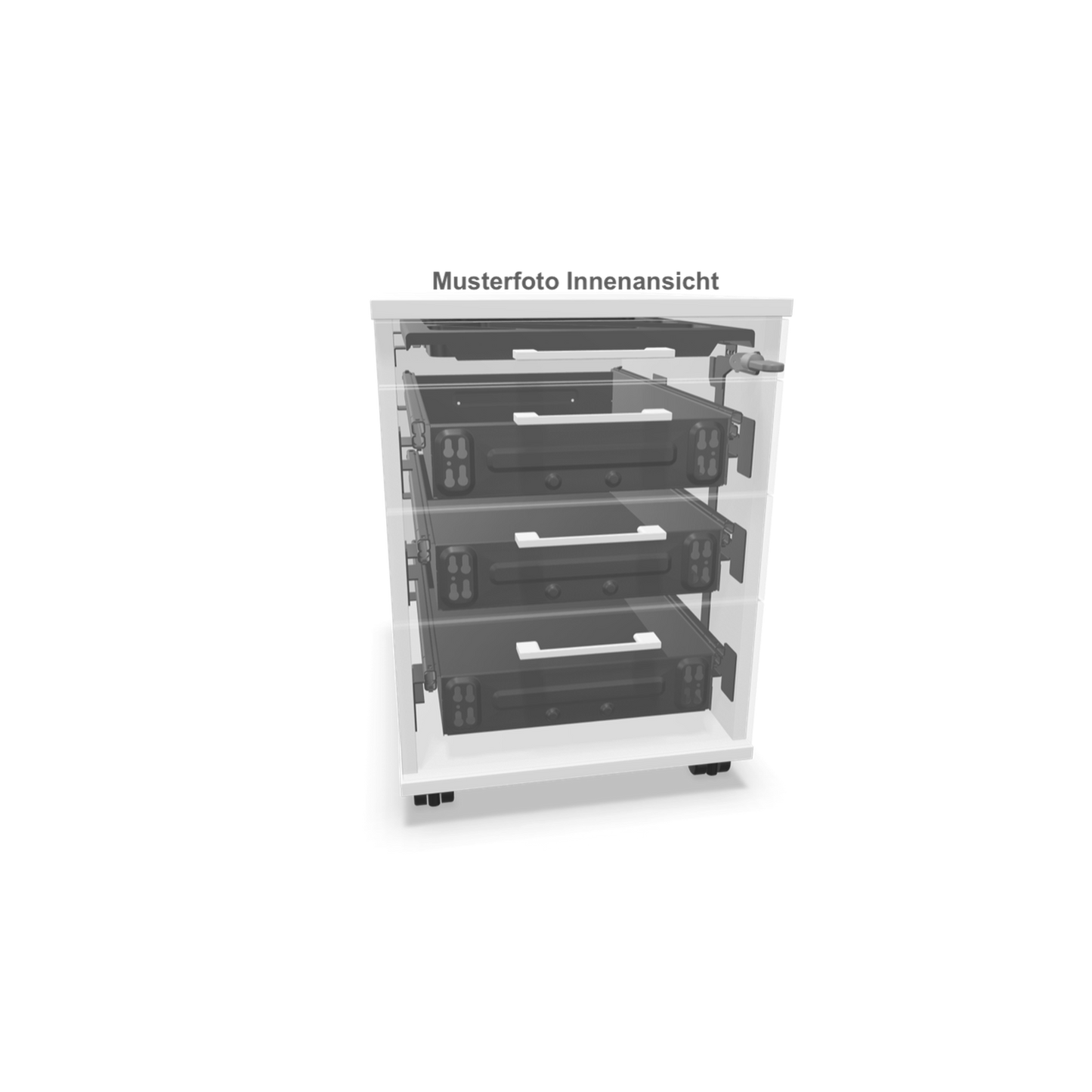 Narbutas Optima Roll-Korpus mit Top 1000 Schubladensystem mit Soft-Closing
