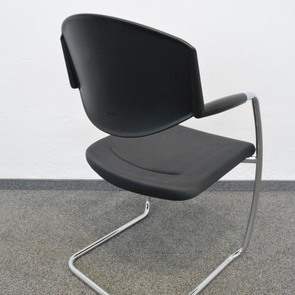 Giroflex G16 Freischwinger Bezug Stoff Anthrazit - stapelbar