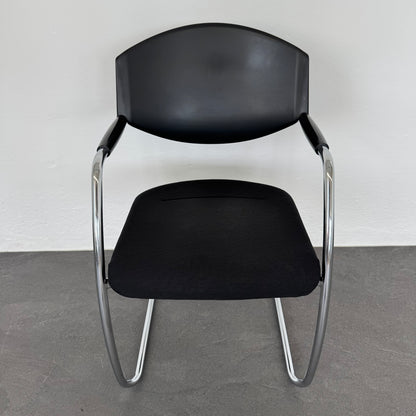 Giroflex G16 Freischwinger Stoffbezug schwarz gemustert - 6023188