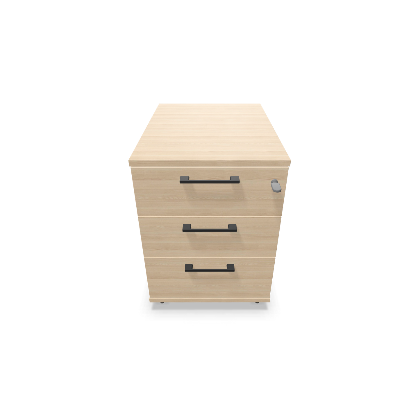 Narbutas Optima Roll-Korpus Eschendekor sandbeige mit Griffen Schwarz