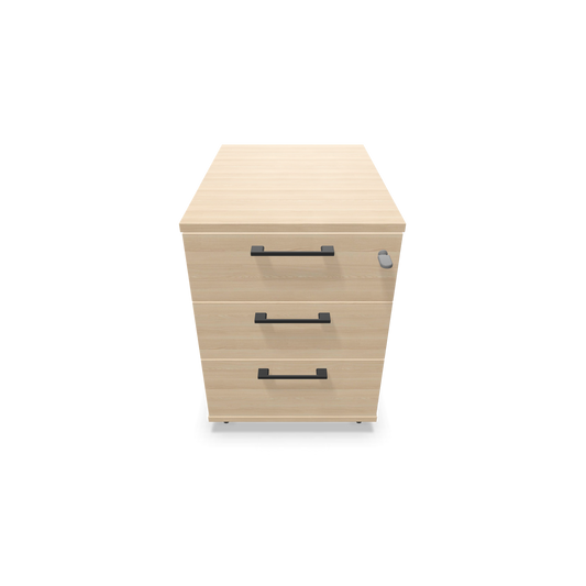 Narbutas Optima Roll-Korpus Eschendekor sandbeige mit Griffen Schwarz