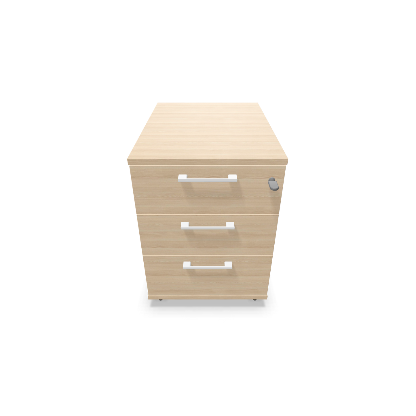Narbutas Optima Roll-Korpus Eschendekor sandbeige mit Griffen Weiss