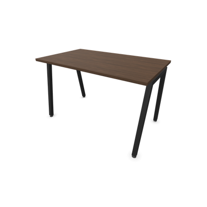 Narbutas Nova A Schreibtisch 1200x700mm - Gestell Schwarz  - Nussbaumdekor dunkel - 6023708