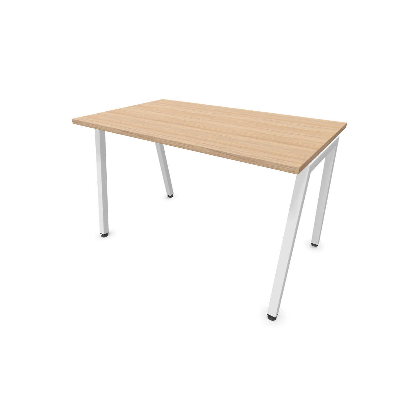 Narbutas Nova A Schreibtisch 1200x700mm - Gestell Weiss  - Bernsteineichendekor - 6023715