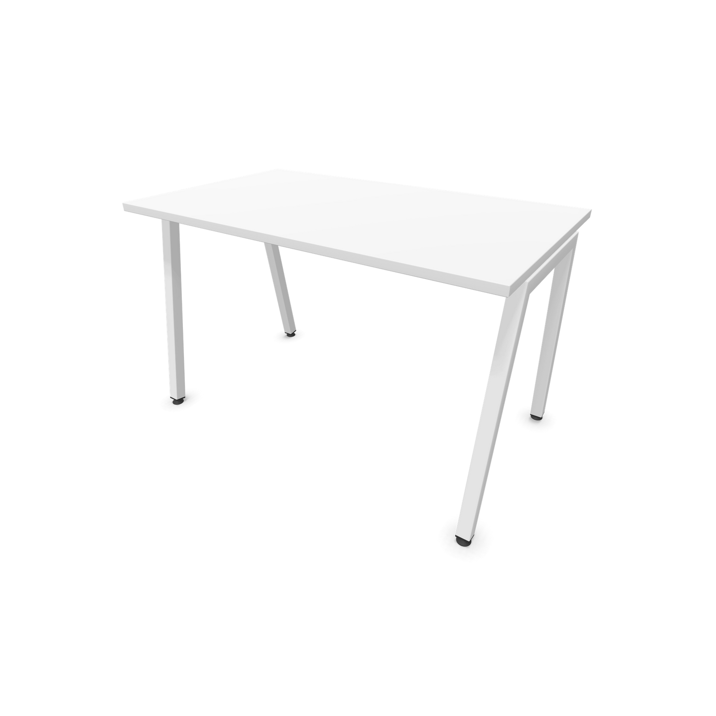 Narbutas Nova A Schreibtisch 1200x700mm - Gestell Weiss  - Weiss - 6023719