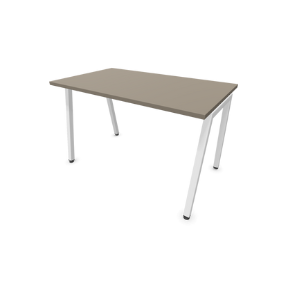 Narbutas Nova A Schreibtisch 1200x700mm - Gestell Weiss  - Cubanitgrau - 6023721