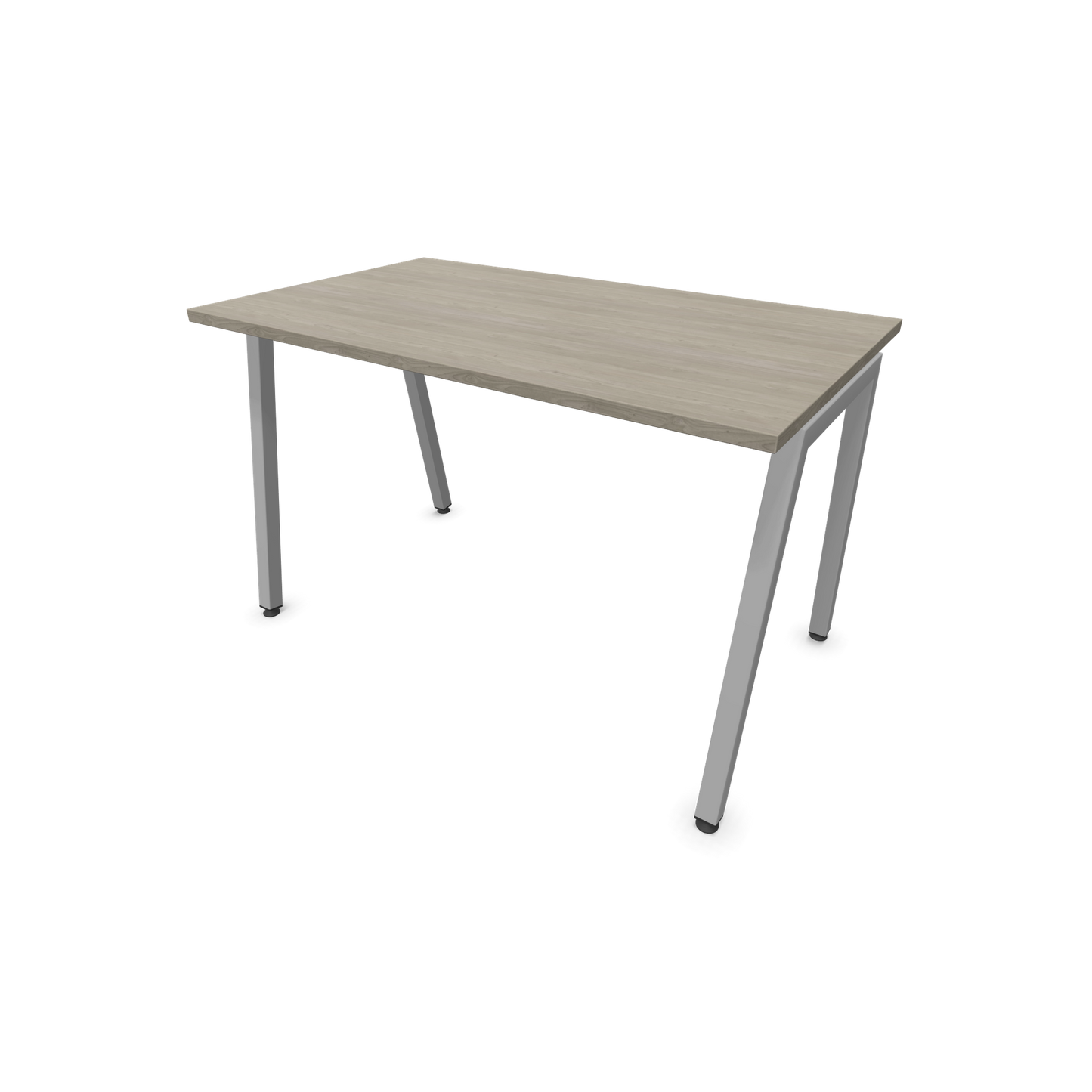 Narbutas Nova A Schreibtisch 1200x700mm -  Gestell Silbergrau  - Holzdekor grau - 6023727