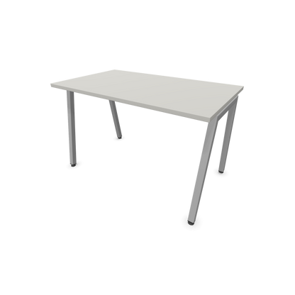 Narbutas Nova A Schreibtisch 1200x700mm -  Gestell Silbergrau  - Perlgrau - 6023731